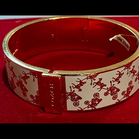 Authentic Signature Coach Hinged Bangle/Bracelet - Picture 2 of 5